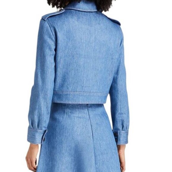 Giuliva Heritage-The Dianora blue denim jacket- sz 44 - Picture 3 of 3